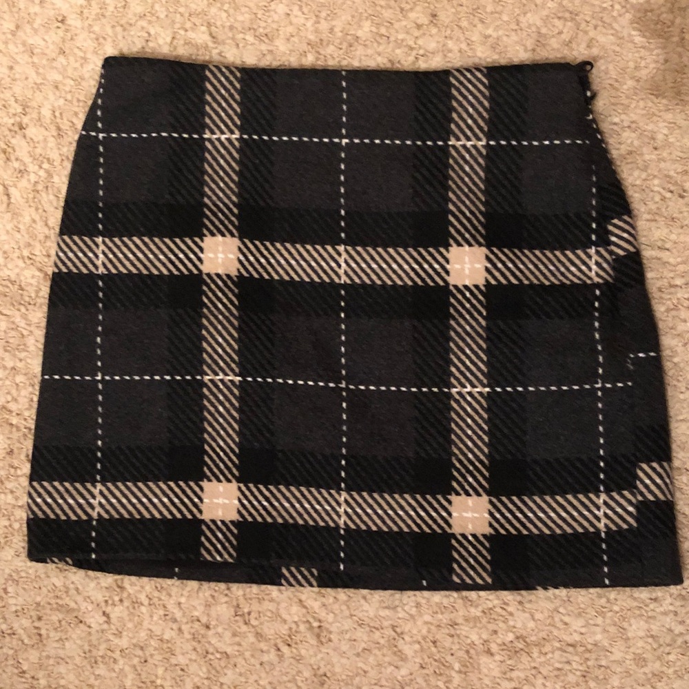 H&M Plaid Mini Skirt